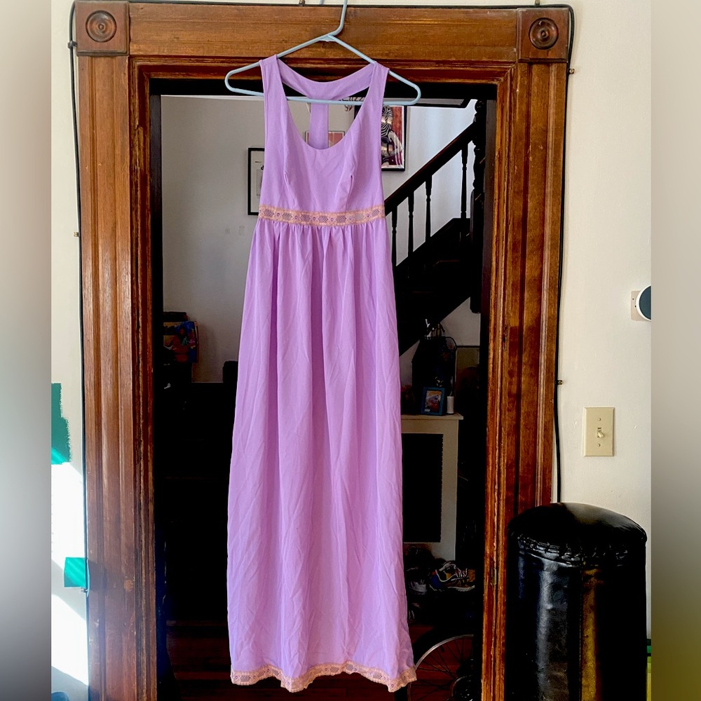 Rare purple vintage full-length slip
